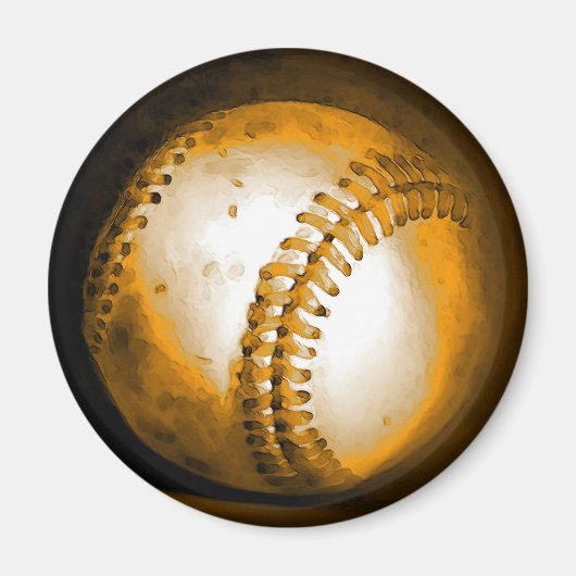 Baseball Artwork Magnet (Vorne)