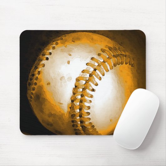 Baseball Artwork Mousepad (Mit Mouse)