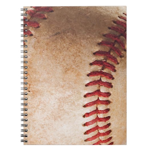 Baseball-Artwork-Notebook Notizblock (Vorderseite)