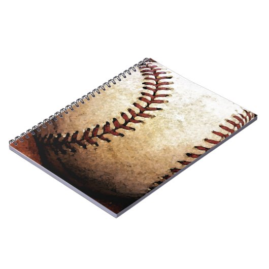 Baseball Artwork Notizblock (Linke Seite)
