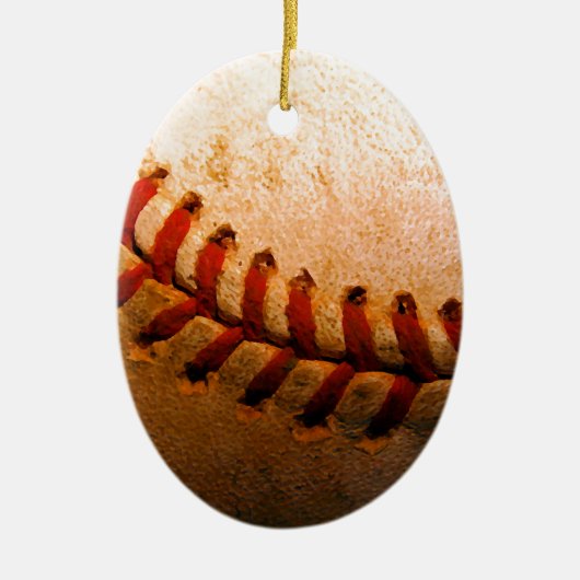 Baseball Artwork Ornament (Vorne)