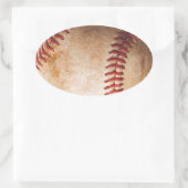 Baseball Artwork Ovaler Aufkleber (Tasche)
