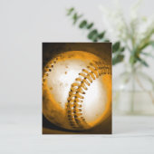 Baseball Artwork Postkarte (Stehend Vorderseite)