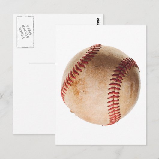 Baseball Artwork Postkarte (Vorne/Hinten)