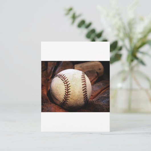Baseball Artwork Postkarte (Stehend Vorderseite)