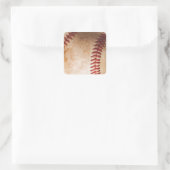 Baseball Artwork Quadratischer Aufkleber (Tasche)