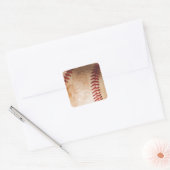 Baseball Artwork Quadratischer Aufkleber (Umschlag)