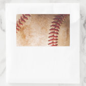 Baseball Artwork Rechteckiger Aufkleber (Tasche)