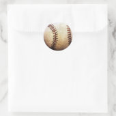 Baseball Artwork Runder Aufkleber (Tasche)