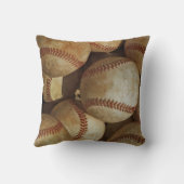 Baseball-Artwork-Throw-Kissen Kissen (Rückseite)