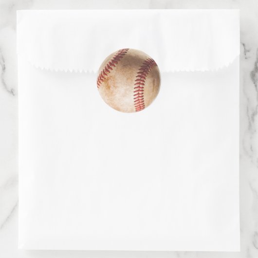 Baseball Artwork Vintag Runder Aufkleber (Tasche)