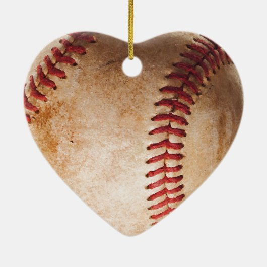 Baseball Artwork Weihnachtsschmuck (Hinten)