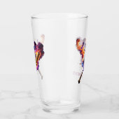 Baseball auf Feuer. Glas (Rechts)