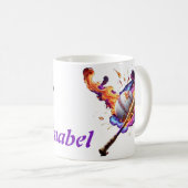 Baseball auf Feuer. Kaffeetasse (VorderseiteRechts)