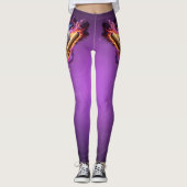 Baseball auf Feuer. Leggings (Vorderseite)