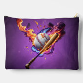 Baseball auf Feuer. Zubehörtasche (Rückseite)
