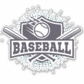 Baseball Aufkleber (Vorderseite)