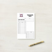 Baseball-Aufstellungskarten Post-it Klebezettel (Auf Schreibtisch)