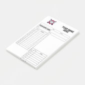 Baseball-Aufstellungskarten Post-it Klebezettel (angewinkelt)