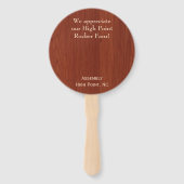 BaseBall Auktionspaddel Fächer (Rückseite)