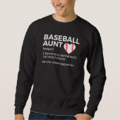 Baseball Aunt Definition Niece's Biggest Fan Sweatshirt (Vorderseite)
