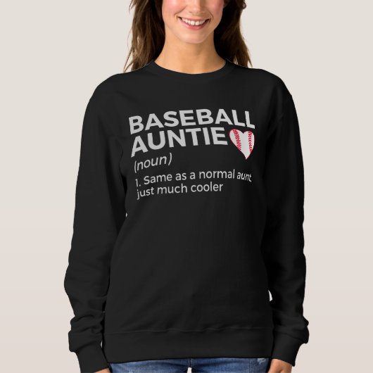 Baseball Auntie Definition Sweatshirt (Vorderseite)