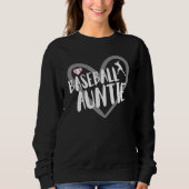 Baseball Auntie Heart Sweatshirt (Vorderseite)