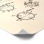 Baseball-Ausbildung 1963 Patentkunst - Alter Peper Poster (Ecke)