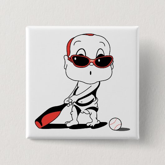 Baseball-Baby Button (Vorderseite)