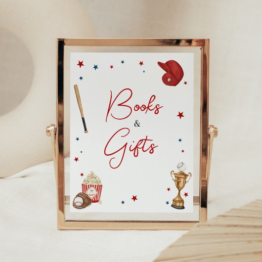 Baseball Baby Duschbücher und Geschenke Poster