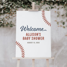 Baseball Baby Dusche Begrüßungszeichen
