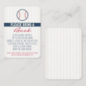 Baseball Baby-Dusche bringen eine Reservekarte mit Begleitkarte (Vorne/Hinten)