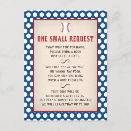 Baseball Baby Dusche bringen eine Reservierung Pos Einladungspostkarte