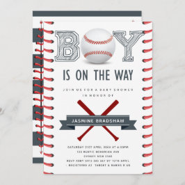 Baseball Baby-Dusche Einladung