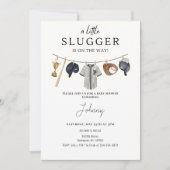 Baseball Baby Dusche Einladung (Vorderseite)