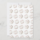 Baseball Baby Dusche Einladung (Rückseite)