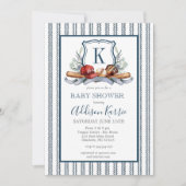 Baseball Baby-Dusche Einladung (Vorderseite)