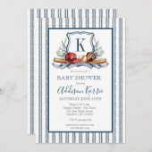 Baseball Baby-Dusche Einladung (Vorne/Hinten)