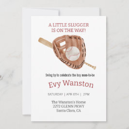 Baseball-Baby-Dusche Einladung