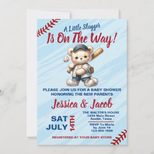 Baseball Baby-Dusche Einladung
