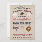 Baseball Baby Dusche Einladung Baseball Dusche (Vorderseite)