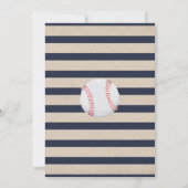 Baseball Baby Dusche Einladung Baseball Dusche (Rückseite)