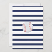 Baseball Baby Dusche Einladung Baseball Dusche (Rückseite)