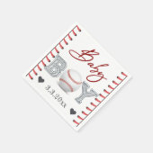 Baseball Baby Dusche Personalisiert Serviette (Ecke)