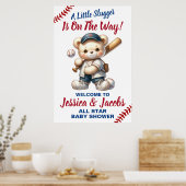 Baseball Baby-Dusche Poster (Küche)
