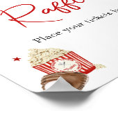 Baseball Baby Dusche Windeln Raffle Poster (Ecke)
