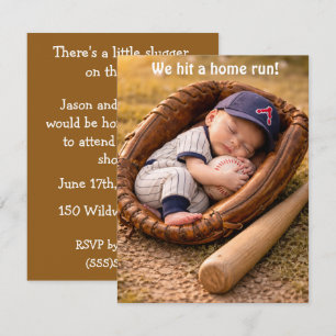 Baseball-Baby-Party Digitale Downloads Einladung