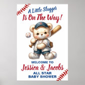 Baseball-Baby-Party Poster (Vorne)