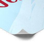 Baseball-Baby-Party Poster (Ecke)
