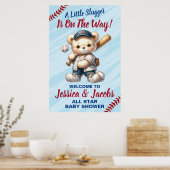 Baseball-Baby-Party Poster (Küche)